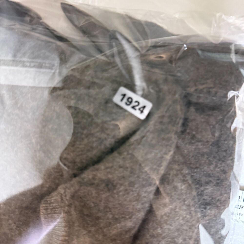 Lord Jeff Sweater Mens Large* Brown Virgin Australian Lambs Wool V Neck USA Made - Picture 8 of 8